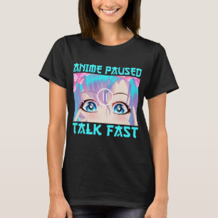 アニメ一時停止トーク高速Tシャツ Tシャツ