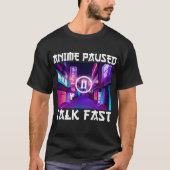 アニメ一時停止 早口トーク Tシャツ (正面)