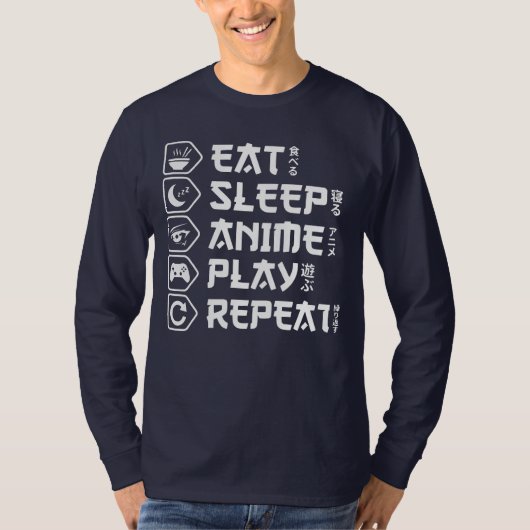 アニメ三昧の日常 Tシャツ (正面)