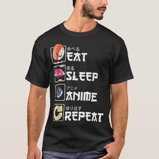 アニメ三昧デザイン Tシャツ (正面)