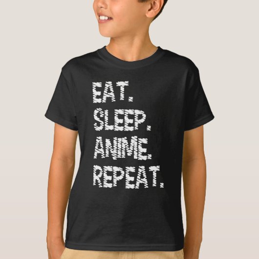 アニメ三昧ライフ|アニメ好きのためのデザイン Tシャツ (正面)
