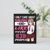 アニメ中毒ガールオタクかわいいマンガ ポストカード (スタンド正面)