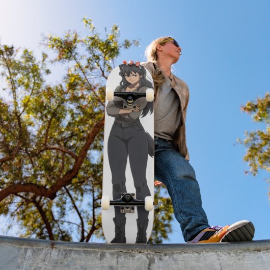 アニメ人狼の女 スケートボード (室外1)