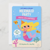 アニメ人魚の海の誕生日パーティー 招待状 (正面)