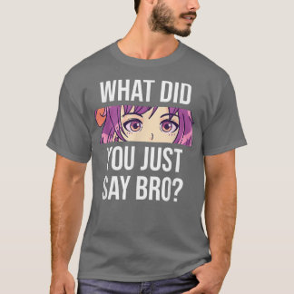 アニメ今何て言ったかかわいいアニメガールエイ Tシャツ