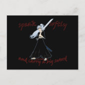 アニメ侍ジョークポストカード ポストカード (正面)