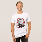 アニメ侍Tシャツ トライブレンドＴシャツ (正面全面)