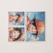 アニメ切手パズル ジグソーパズル (横)