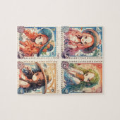 アニメ切手パズル ジグソーパズル (横)