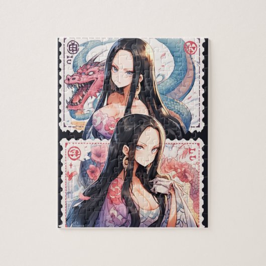 アニメ切手パズル ジグソーパズル (縦)