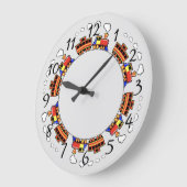 アニメ列車 ラージ壁時計 (傾斜)