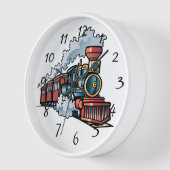 アニメ列車 壁時計 (傾斜)