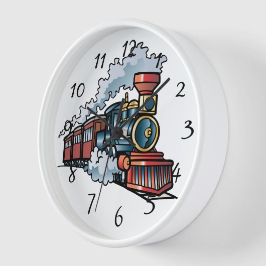 アニメ列車 壁時計 (傾斜)