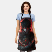 アニメ剣士 エプロン (着用した状態)