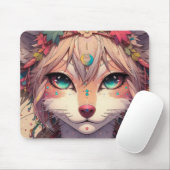 アニメ動物マウスパッド、アニメ猫 マウスパッド (マウス)