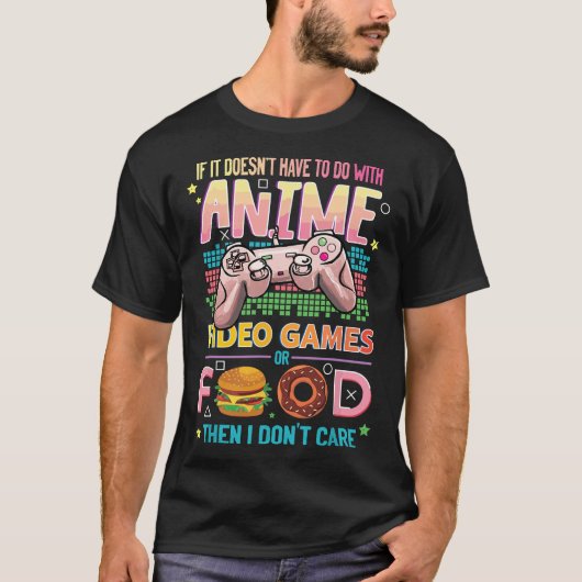 アニメ動画ゲーム食 – アニメ愛好家ギフトアイディアG Tシャツ (正面)