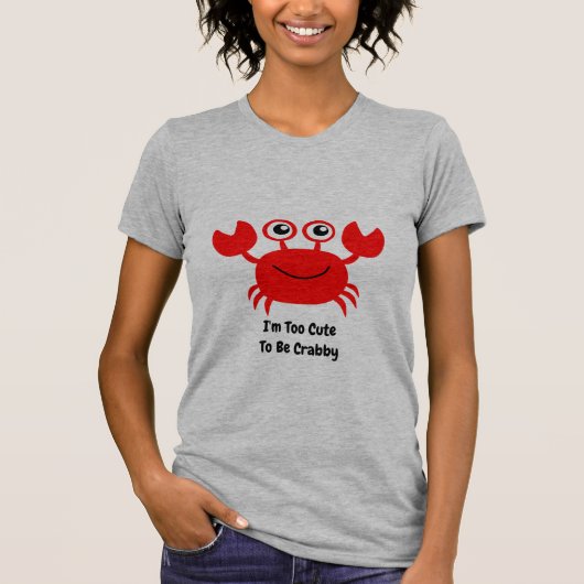 アニメ化されたハッピーレッドカニ Tシャツ (正面)