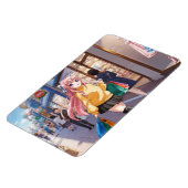 アニメ女子のショッピングマグネット マグネット (左側)
