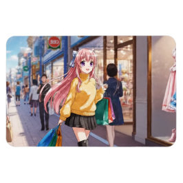 アニメ女子のショッピングマグネット マグネット