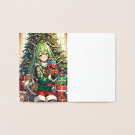 アニメ女子クリスマス 箔カード
