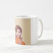アニメ女子マニアキャラクターグッズ コーヒーマグカップ (正面右)