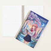 アニメ女子都市景観&ホログラフィック惑星ジャーナル ノートブック (内側)