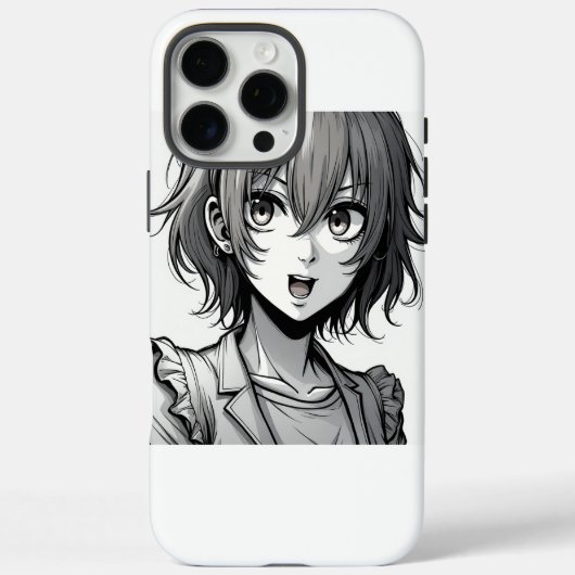 アニメ女子 - スタイリッシュなモダンキャラクターデザイン Case-Mate iPhoneケース (裏面)