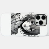 アニメ女子 - スタイリッシュなモダンキャラクターデザイン Case-Mate iPhoneケース (裏面 (横))