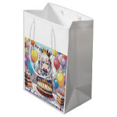 アニメ女子B誕生日 ミディアムペーパーバッグ (裏面アングル)