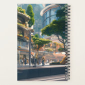 アニメ女性サイクリングダウンタウン プランナー手帳 (裏面)