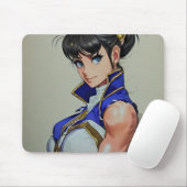 アニメ女性戦闘機 マウスパッド (マウス)