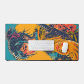 アニメ女戦士（恩納武者） デスクマット (キーボード&マウス)