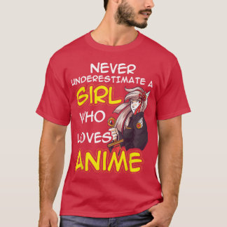 アニメ好きな女性や女子のためのかわいいアニメ レトロ Tシャツ