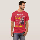 アニメ好きな女性や女子のためのかわいいアニメ レトロ Tシャツ (正面フル)