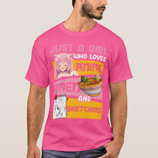 アニメ好きにはたまらない アニメラ エッチングデザイン Tシャツ