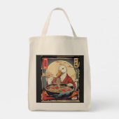 アニメ好きのための変わったアヒルのラーメン好き トートバッグ (裏面)