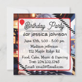 アニメ好きのための素敵な誕生日パーティー 招待状 (裏面)