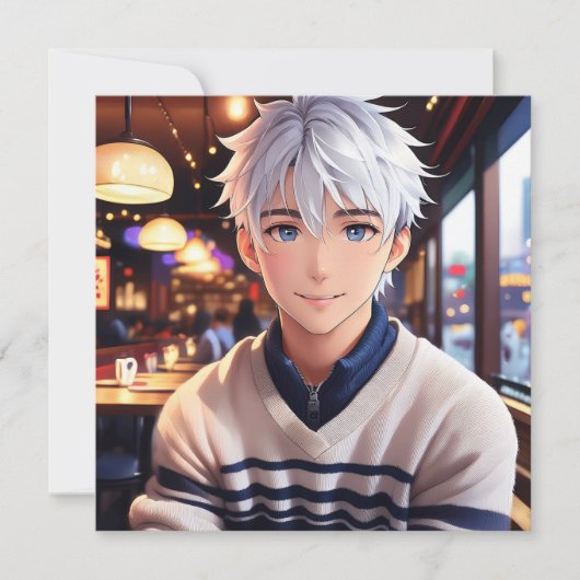 アニメ好きのための素敵な誕生日パーティー 招待状 (正面)