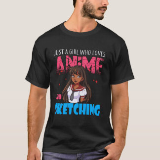 アニメ好き女の子アニメやSを愛する女の子 Tシャツ