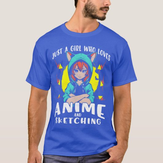 アニメ好き女子のためのグッズ アニメガール アニメグッズ Tシャツ (正面)