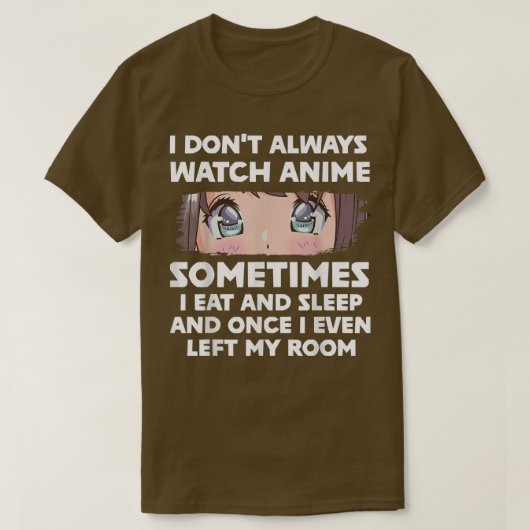 アニメ好き日本のの少女 Tシャツ (デザイン正面)