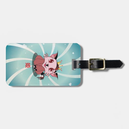 アニメ子猫-ヒメ、ラゲッジタグ ラゲッジタグ (正面横)