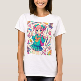 アニメ学生 Tシャツ