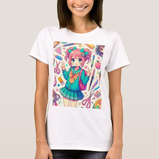 アニメ学生 Tシャツ (正面)