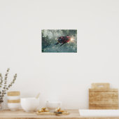 アニメ宇宙船 ポスター (キッチン)