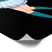 アニメ少女かわいい日本のわいふキャラクター ポスター (角)