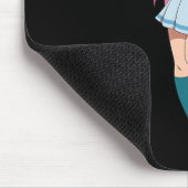 アニメ少女かわいい日本のわいふキャラクター マウスパッド (コーナー)
