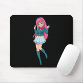 アニメ少女かわいい日本のわいふキャラクター マウスパッド (マウス)