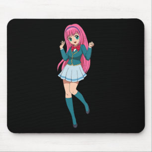 アニメ少女かわいい日本のわいふキャラクター マウスパッド
