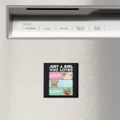 アニメ少女ねこラーメン中毒日本の麺 マグネット (インサイチュ (食洗機))